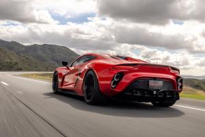 Rezvani Beast Hypercar Mittelmotor-Sportwagen Biturbo-V8 Carbon-Karosserie Felgen USA