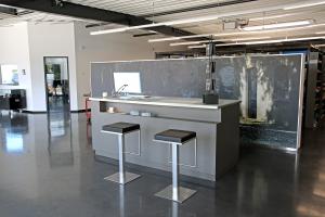 Der einladende Empfangsbereich.