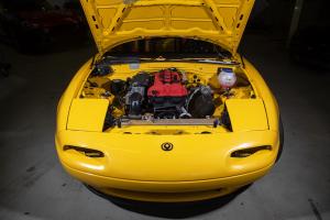 SPS Motorsport Mazda MX-5 NA Turbo Tuning Karosserie Motor Doppelkupplungsgetriebe Fahrwerk Felgen Bremsen Innenraum