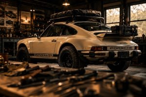 Signature Autosports Meridian 911 Restomod Offroader Fahrwerk Höherlegung Räder Karosserie Dachträger Motor