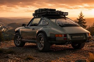 Signature Autosports Meridian 911 Restomod Offroader Fahrwerk Höherlegung Räder Karosserie Dachträger Motor
