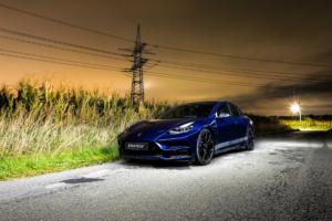 Startech Tuning Tesla Model 3 Mittelklasse E-Auto Aerodynamik-Bodykit Karosserieteile Felgen Tieferlegung Innenraum Veredlung Carbon