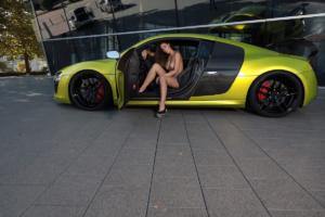 Stier Tuning Audi R8 42 V10 5.2 FSI Mittelmotor Sportwagen Felgen Fahrwerk Folierung Anbauteile Model Crissy