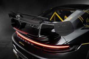 Techart GTstreet R Flyweight Tuning Carbon-Bodykit Karosserieteile Leistungssteigerung Felgen Gewindefahrwerk Leichtbau-Interieur Porsche 911 Turbo S 992