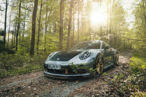 Techart Porsche 911 992 Tuning Veredlung Abgasanlage Endrohr Leistungssteigerung