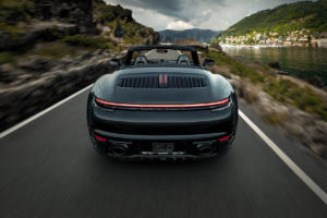 Techart Porsche 911 992 Tuning Veredlung Abgasanlage Endrohr Leistungssteigerung