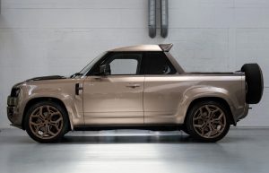 Urban Automotive Avontur Widetrack Land Rover Defender Pick-up Tuning Coachbuilding Premiere Vorstellung Neuheiten Goodwood Festival of Speed Felgen Widebody Karosserieteile Ladefläche Carbon