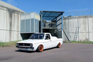 VW Caddy 14D Tuning Karosserie-Individualisierung Motor-Upgrade Getriebe Luftfahrwerk Felgen Innenraum-Veredelung Oldtimer Klassiker Pick-up Pritschenwagen