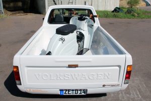 VW Caddy 14D Tuning Karosserie-Individualisierung Motor-Upgrade Getriebe Luftfahrwerk Felgen Innenraum-Veredelung Oldtimer Klassiker Pick-up Pritschenwagen