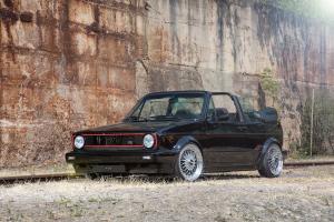VW Golf 1 Cabriolet Sportline Oldtimer Tuning Carbon-Laminierung Anbauteile Karosserie Motor-Optimierung Leistungssteigerung Felgen Gewindefahrwerk Innenraum-Veredelung