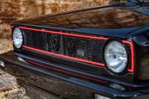 VW Golf 1 Cabriolet Sportline Oldtimer Tuning Carbon-Laminierung Anbauteile Karosserie Motor-Optimierung Leistungssteigerung Felgen Gewindefahrwerk Innenraum-Veredelung