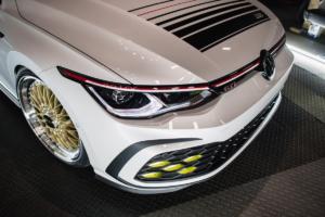 VW Golf 8 GTI BBS Concept Enthusiast Fleet Tuning VW of America Jamie Orr Felgen Räder Tieferlegung Abgasanlage