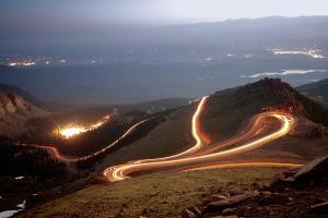 VW I.D. R Rennwagen Pikes Peak Race to the Clouds 2018 USA Strecke