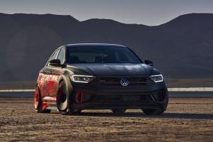VW Jetta GLI Performance Concept SEMA Show 2022 Widebody Felgen Leistungssteigerung Fahrwerk Bremsen Sitze Showcar USA