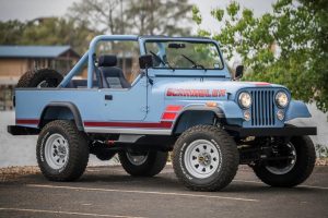 Vigilante Jeep Scrambler Restomod Verlängerung Aluminium-Karosserie Felgen Innenraum-Upgrade Chassis Fahrwerk Bremsen Motor V8 HEMI US-Car Geländewagen Offroader