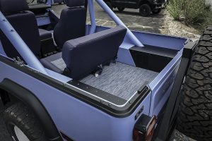 Vigilante Jeep Scrambler Restomod Verlängerung Aluminium-Karosserie Felgen Innenraum-Upgrade Chassis Fahrwerk Bremsen Motor V8 HEMI US-Car Geländewagen Offroader