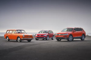 Volkswagen of America 70 Jahre VW in den USA Jubiläum Typ 3 Squareback Variant Golf Alltrack Tiguan