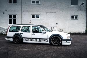 Volvo 850 Kombi Tuning Schweden LS5-V8 Corvette Fahrwerk Bremsanlage Felgen Karosserie-Verbreiterung Interieur-Veredelung