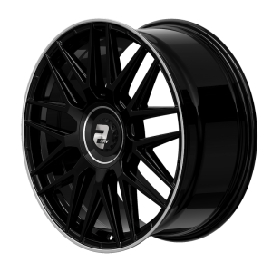 Wheelworld 2DRV WH43 Felge Tuning Aftermarket Schwarz Glanz Horn poliert