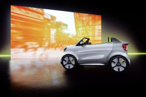 smart forease Studie Cabrio Zweisitzer Elektroauto Premiere Pariser Autosalon 2018