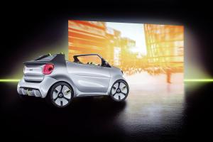 smart forease Studie Cabrio Zweisitzer Elektroauto Premiere Pariser Autosalon 2018